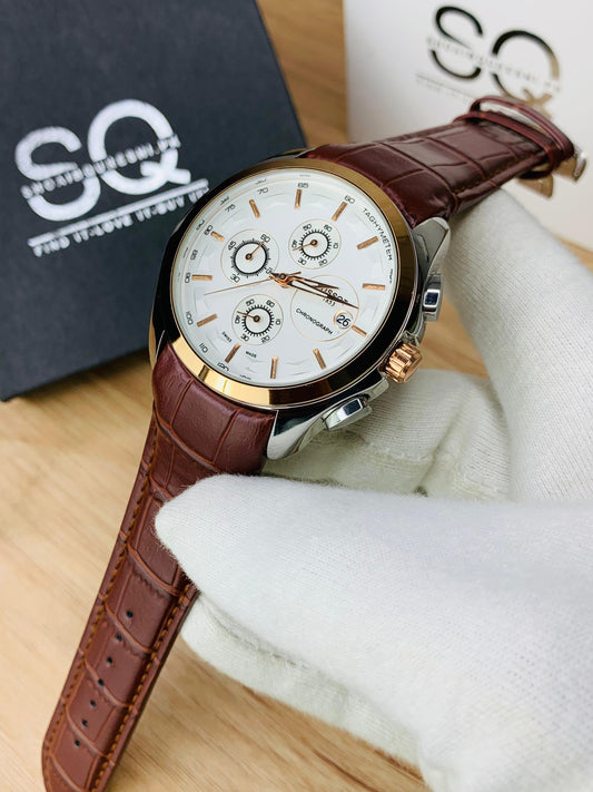 Two Tone Brown | Chronograph Watch