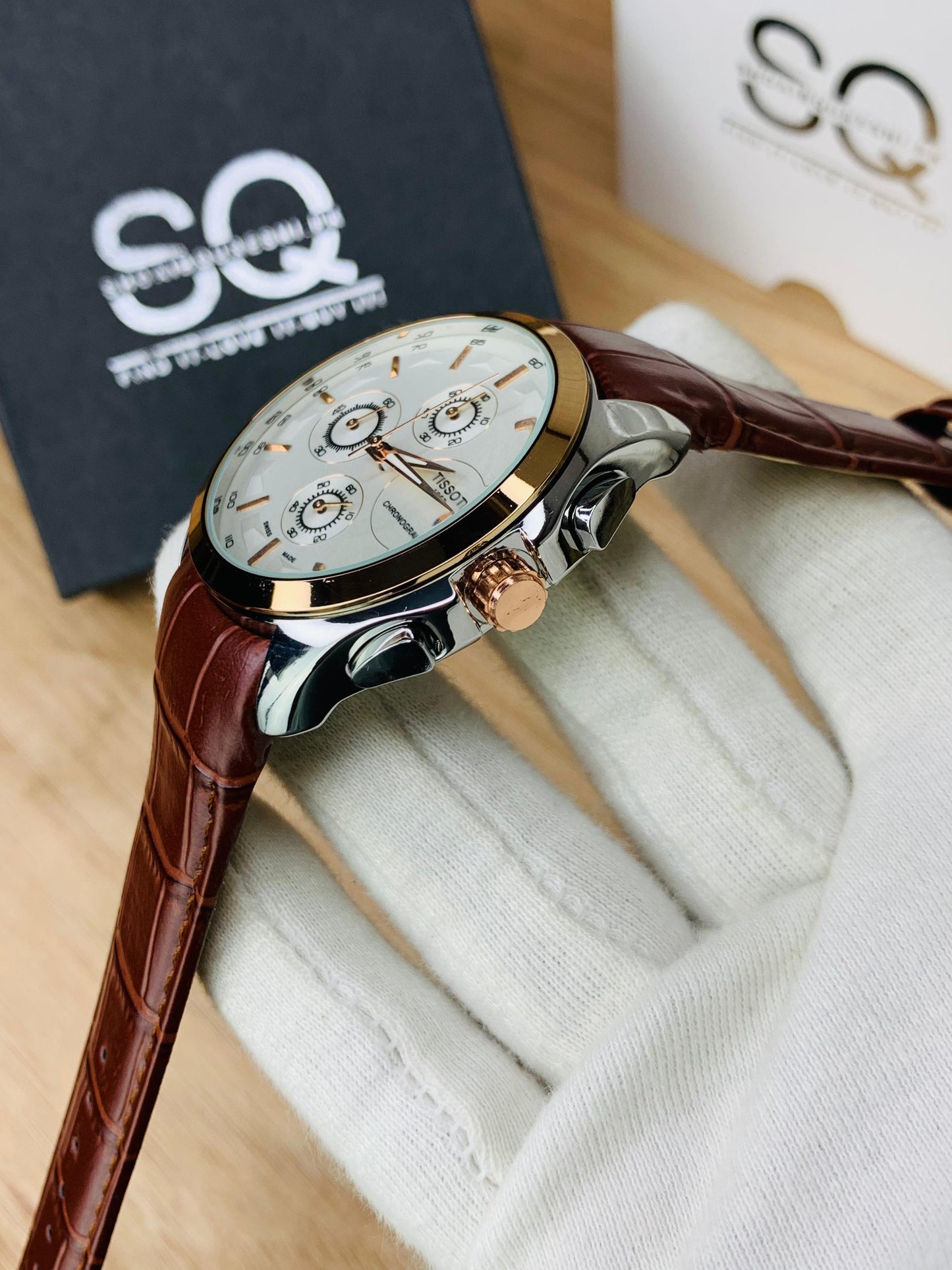 Two Tone Brown | Chronograph Watch