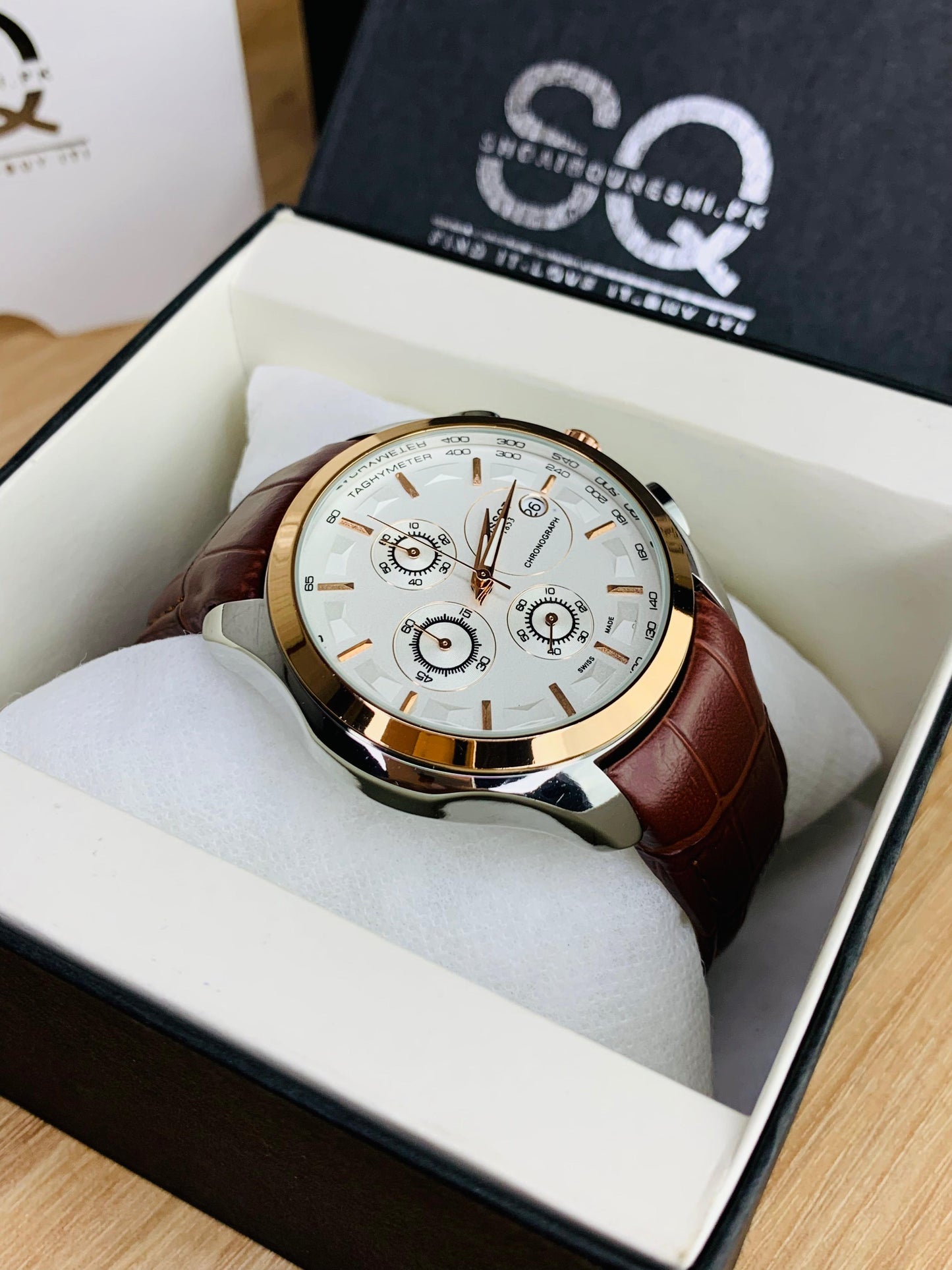 Two Tone Brown | Chronograph Watch